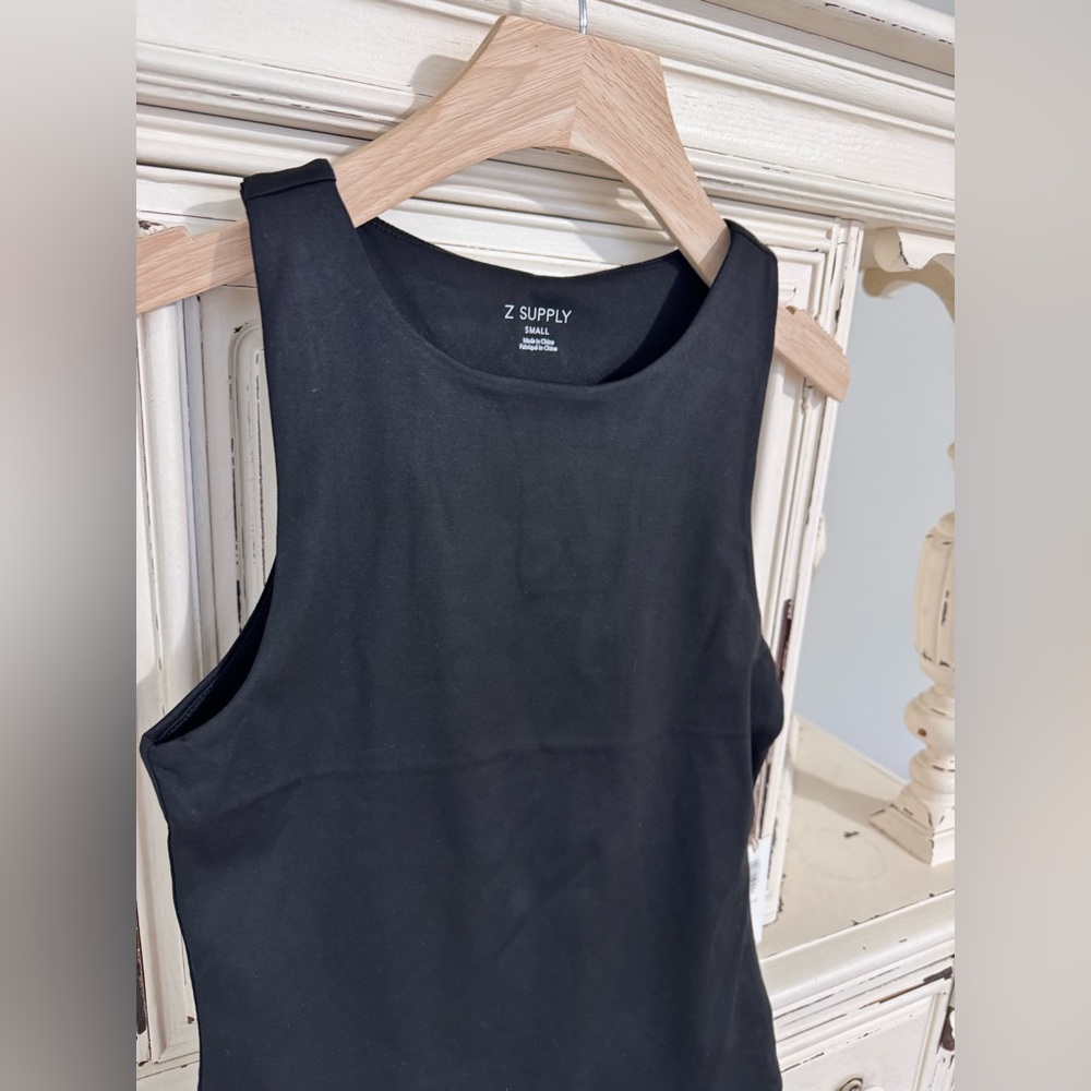 Z Supply Women’s Sleeveless Smooth Black Bodysuit • Size S • NWT - Picture 3 of 6